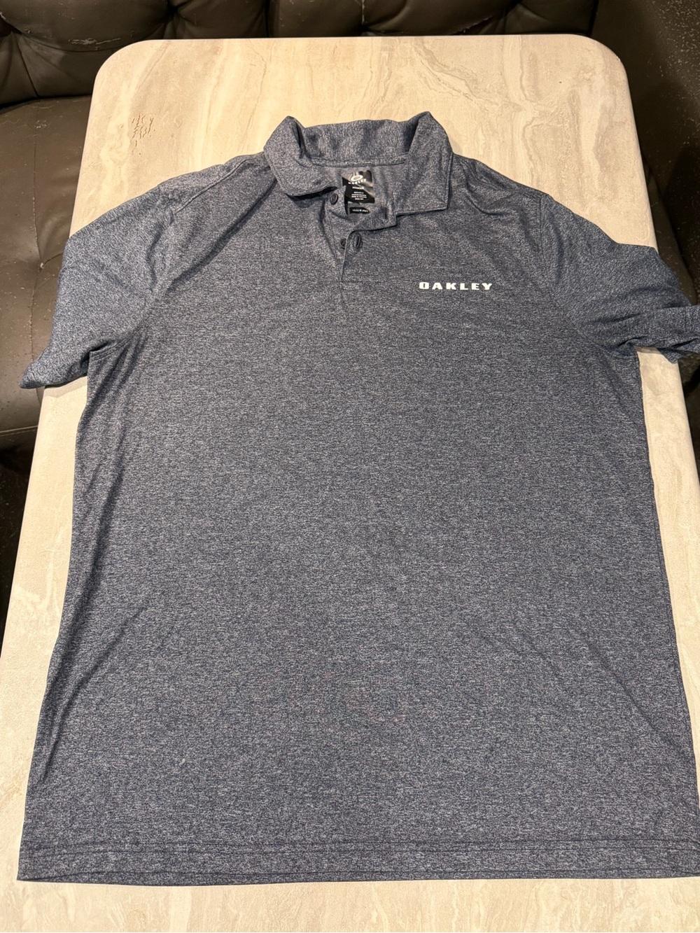 Oakley Men's Navy Heather Performance Polo